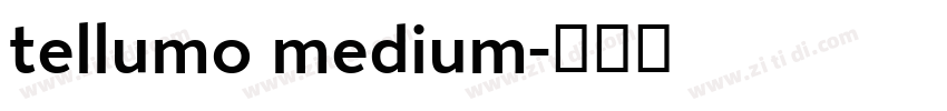 tellumo medium字体转换
